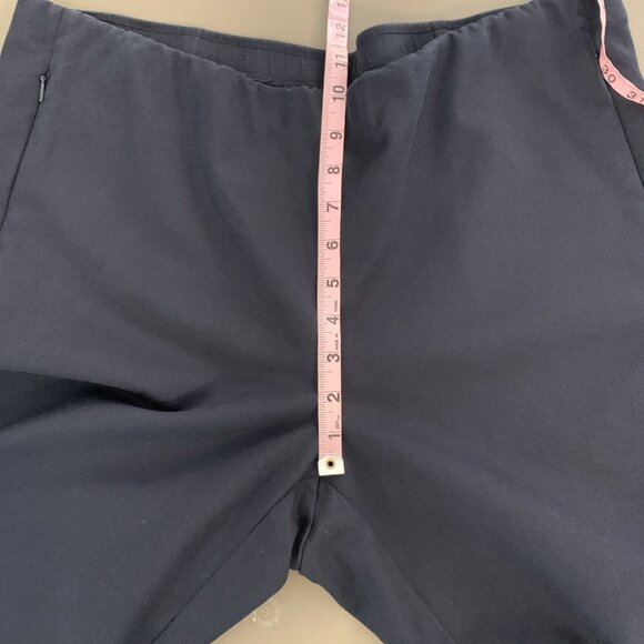 J Jill Womens 18P Pants Essential Cotton Stretch Ankle Navy Blue Pockets Stretch - Picture 12 of 15